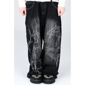 Black Relaxed Fit Men’s Jeans